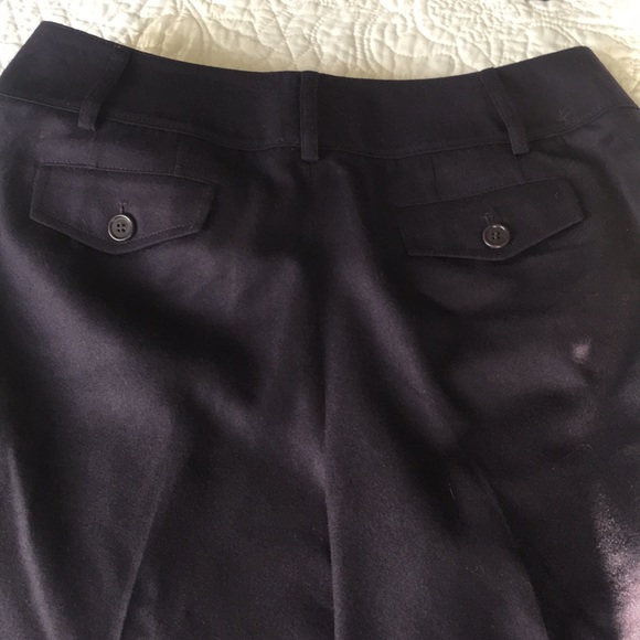 Blue lined stretch wool Talbots gauchos - Picture 5 of 6